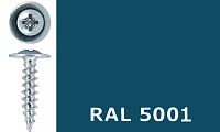 Саморез-клоп острый 4,2х32 окрашенный, RAL 5001 (зелено-синий)